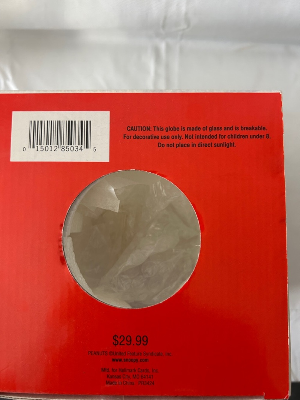 Hallmark Special Edition Peanuts musical water globe original box - Picture 11 of 13